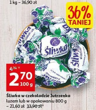 Auchan Śliwki w czekoladzie jutrzenka oferta