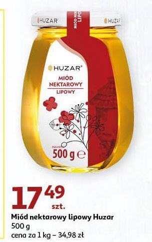 Auchan Miód nektarowy lipowy huzar oferta