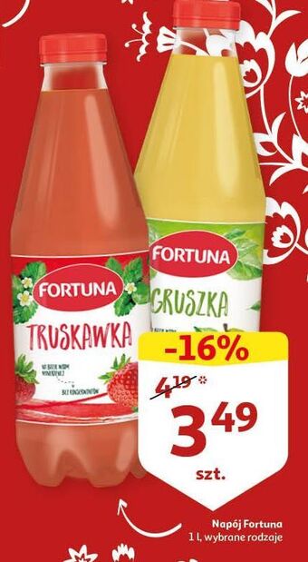 Auchan Napój truskawka fortuna polskie smaki oferta