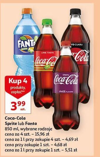 Auchan Napój coca-cola zero oferta