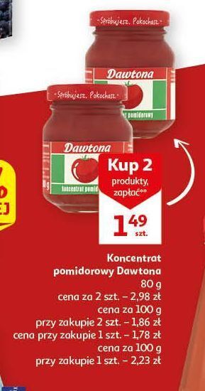 Auchan Koncentrat pomidorowy 30% dawtona oferta