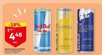 Napój energetyczny bez cukru red bull