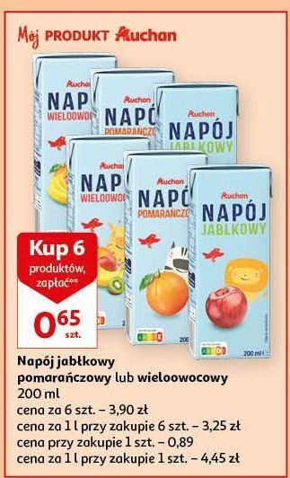 Auchan Napój wieloowocowy auchan oferta