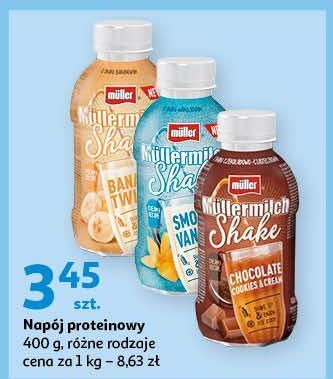 Auchan Napój mleczny smooth vanilla mullermilch shake oferta