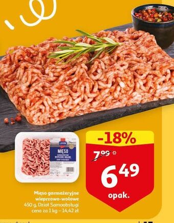Auchan Mięso mielone wieprzowo - wołowe łuków oferta