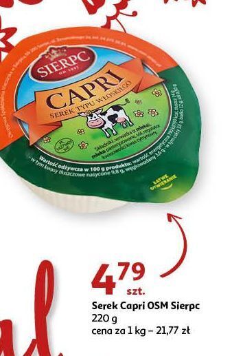 Auchan Serek typu włoskiego capri sierpc oferta