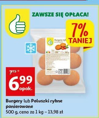 Auchan Burgery rybne podniesiony kciuk oferta