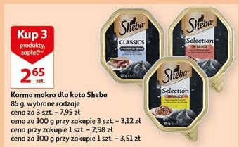 Auchan Karma dla kota z kurczakiem sheba selection in sauce oferta
