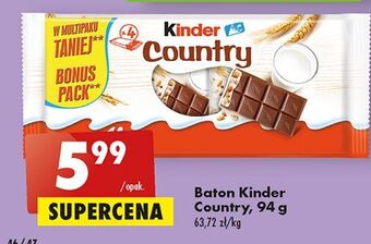 Biedronka Baton kinder country oferta