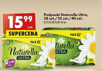 Biedronka Podpaski night naturella ultra oferta