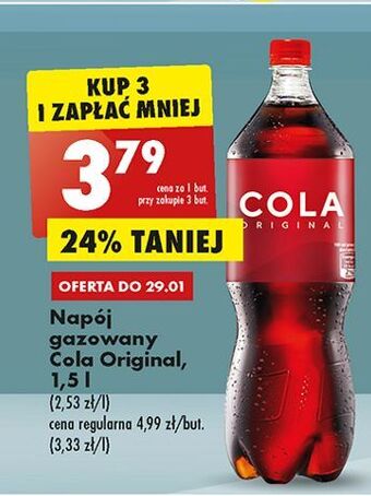 Biedronka Napój cola original oferta
