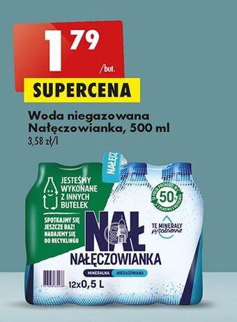 Biedronka Woda niegazowana nałęczowianka oferta