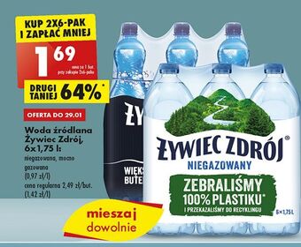 Biedronka Woda mocny gaz żywiec zdrój oferta