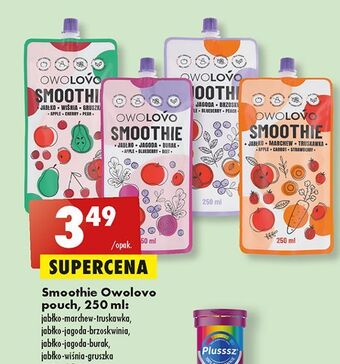 Biedronka Smoothie jabłko-jagoda-burak owolovo oferta