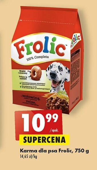 Biedronka Karma dla psa wołowina frolic oferta