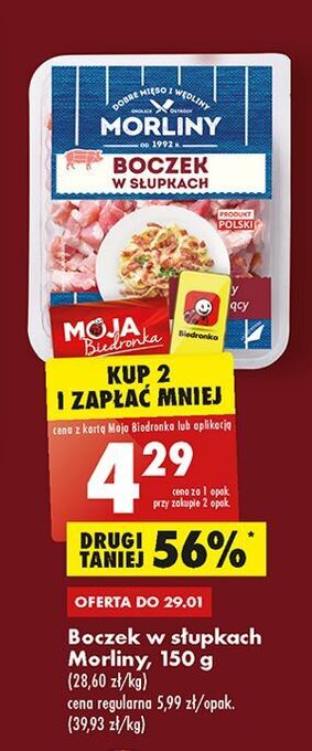 Biedronka Boczek w słupkach morliny oferta