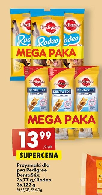 Biedronka Przysmak dla psa pedigree dentastix oferta