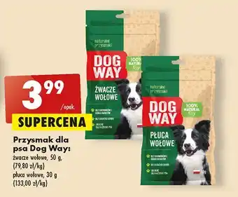 Biedronka Żwacze wołowe dog way oferta