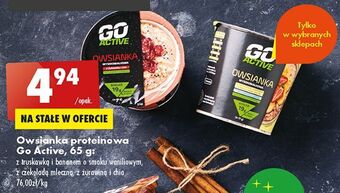 Biedronka Owsianka proteinowa z czekoladą mleczną go active oferta