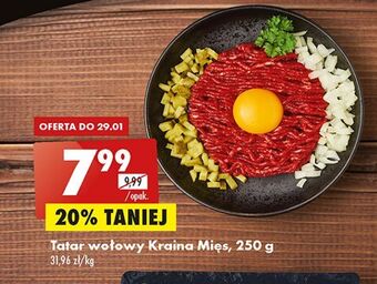 Biedronka Tatar wołowy kraina mięs oferta