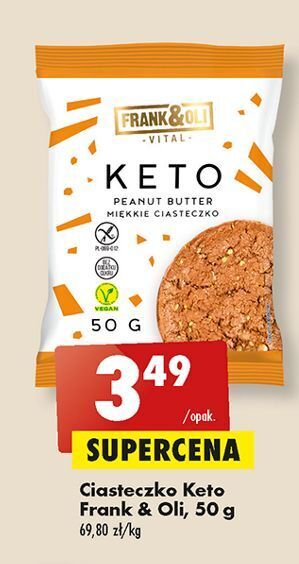 Biedronka Ciasteczko keto masło orzechowe frank&oli oferta