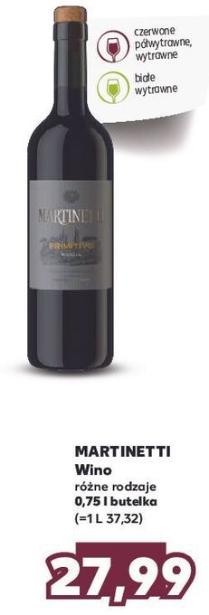 Kaufland Wino martinetti pinot grigio oferta