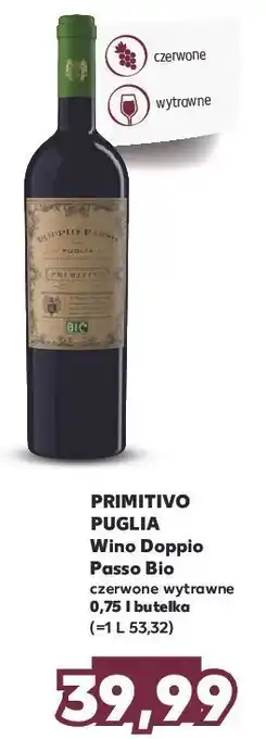 Kaufland Wino primitivo puglia secondo passo oferta