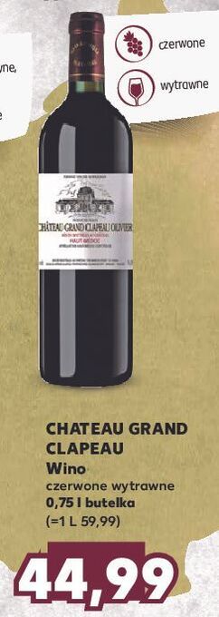 Kaufland Wino chateau grand clapeau olivier haut-medoc oferta