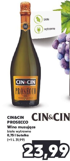 Kaufland Wino cin&cin prosecco oferta