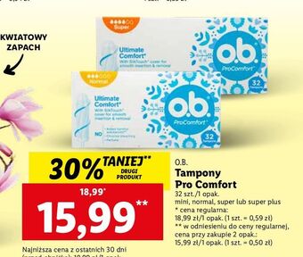 Lidl Tampony mini o.b. procomfort oferta