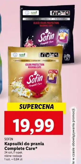 Lidl Kapsułki do prania black color protection sofin complete care oferta