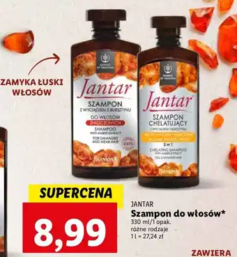 Lidl Szampon do włosów chelatujący farmona jantar oferta