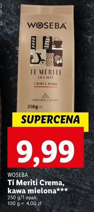 Lidl Kawa woseba ti meriti un caffe crema e aroma oferta