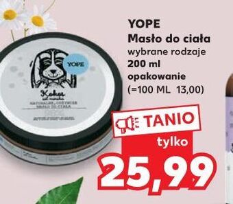 Kaufland Masło do ciała kokos i sól morska yope oferta