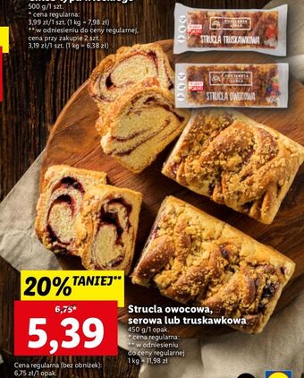 Lidl Strucla truskawkowa cukiernia lidla oferta