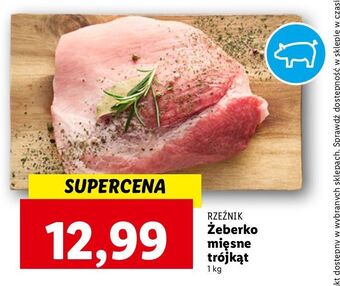 Lidl Żeberko wieprzowe mięsne trójkąt rzeźnik codzienna dostawa oferta