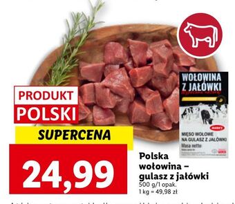 Lidl Mięso wołowe na gulasz z jałówki marks oferta