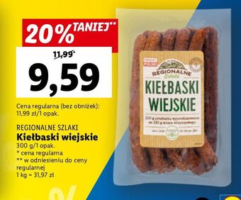 Lidl Kiełbaski wiejskie regionalne szlaki oferta