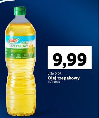 Lidl Olej rzepakowy vita d'or oferta