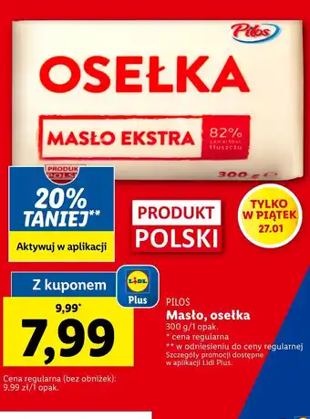 Lidl Osełka 83% pilos oferta