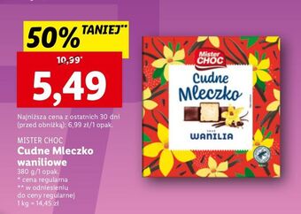 Lidl Mleczko waniliowe mister choc oferta
