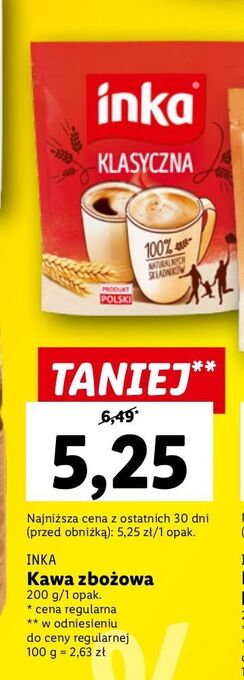 Lidl Kawa inka klasyczna oferta