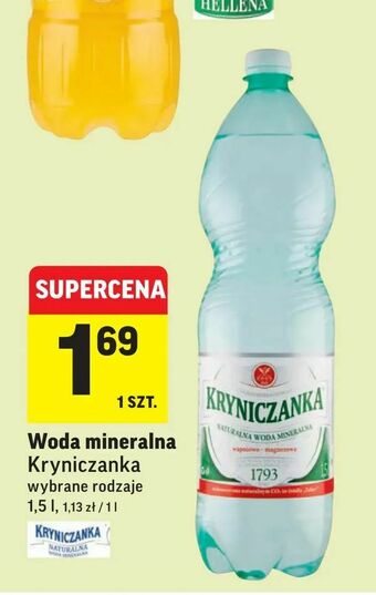 Intermarche Woda mineralna oferta