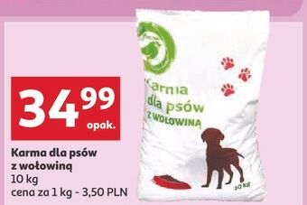 Auchan Karma dla psa z wołowina auchan na co dzień (logo zielone) oferta