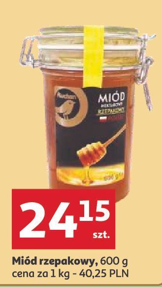 Miód rzepakowy auchan