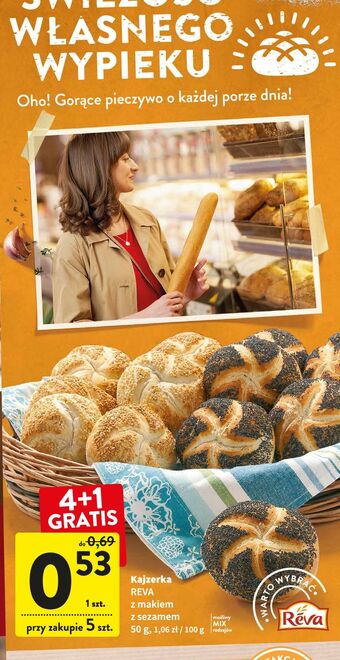 Intermarche Kajzerka z sezamem reva oferta