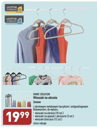 ALDI Wieszaki na ubrania home creation oferta