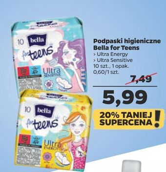 Netto Podpaski energy bella for teens ultra oferta
