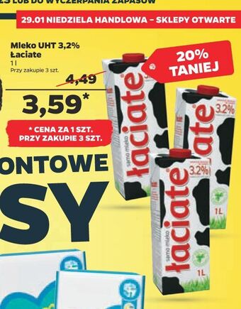 Netto Mleko 3.2% łaciate oferta