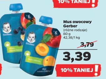 Netto Deserek jabłko morela gerber natural for baby oferta